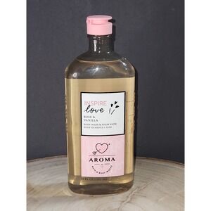 Bath & Body Works INSPIRE LOVE ROSE & VANILLA Body Wash Foam Bath~10 Oz~NEW